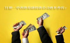 注冊一個(gè)香港金融投資公司要多少錢？