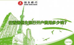 在香港恒生銀行開戶費用多少錢？